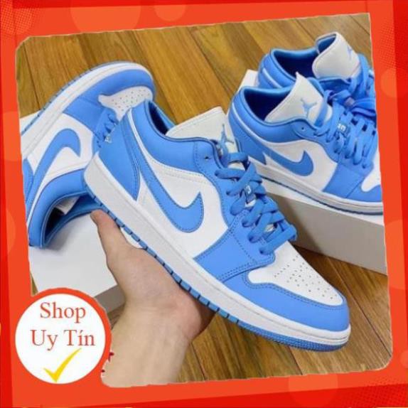 [FREESHIP-BẢO HÀNH 12 THÁNG] Giày Thể Thao AIR JORDAN 1 Low Cổ Thấp  Xanh Biển Cực Đẹp CỰC ĐẸP | BigBuy360 - bigbuy360.vn