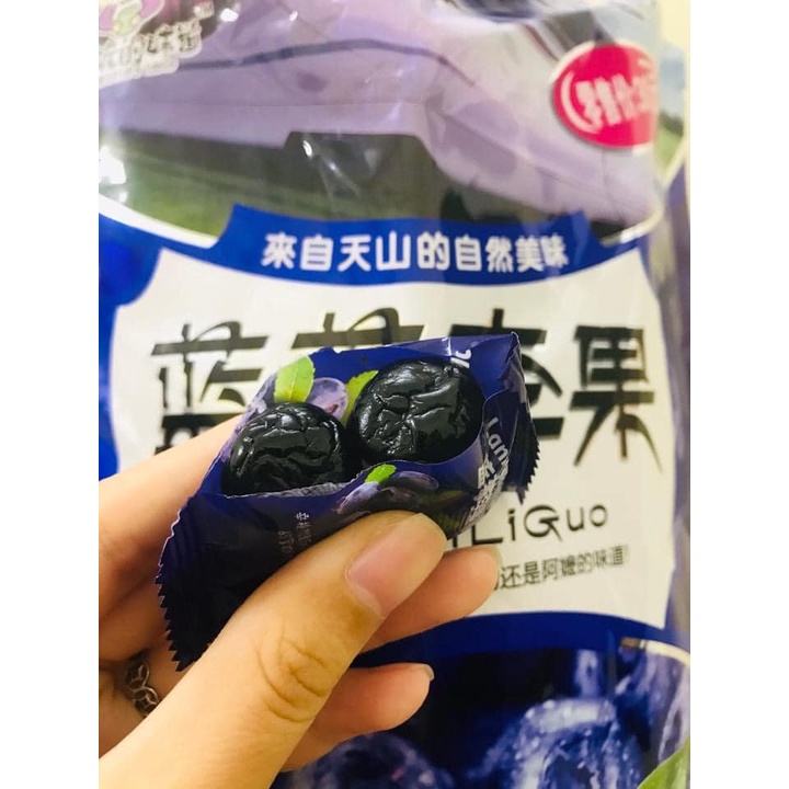 Ô Mai Việt Quất Chua Ngọt gói 428Gram, ô mai mix vị trái cây thơm ngon, kẹo ô mai trung quốc date luôn mới, anngon24h