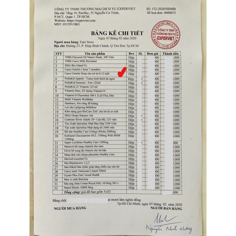 Ostelin vitamin D3 drops  2.4ml cho bé của Úc- ĐỦ BILL