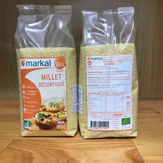 Hạt kê vàng hữu cơ đã tách vỏ Markal 500g