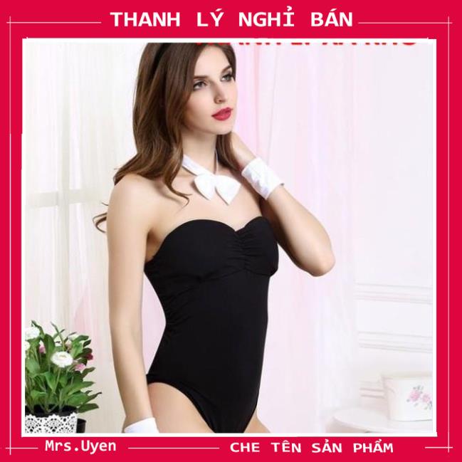 Bộ đồ ngủ nữ cosplay sexy Thỏ Bunny gợi cảm fullset gồm bộ body 1 mảnh kèm tai thỏ - Mã T1300 | BigBuy360 - bigbuy360.vn