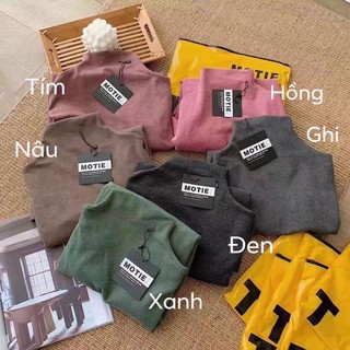 Áo Motie Giữ Nhiệt Nữ, Cổ 3 Phân Xuất Nhật (Túi Zip )