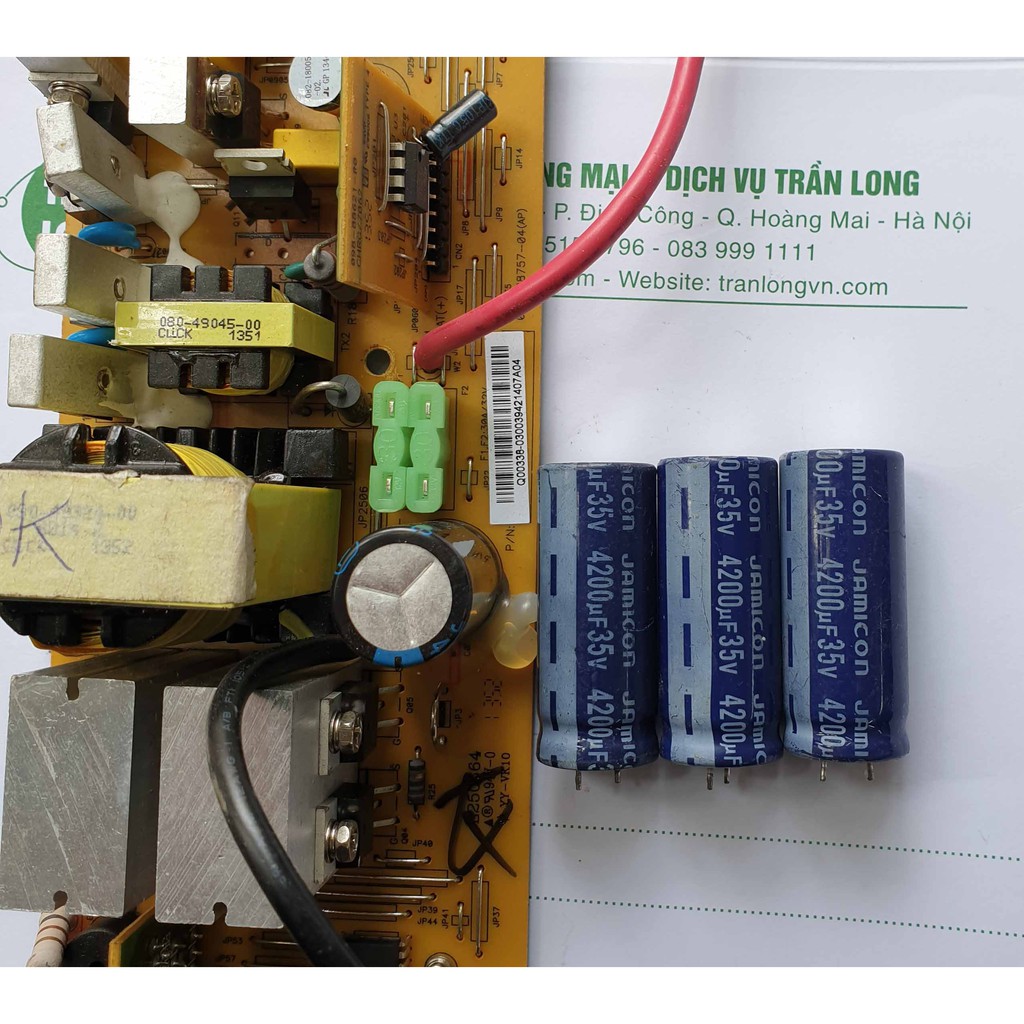 Combo 5 Tụ điện 35v 4200uf; bộ 5 tụ hóa 4200uf 35v tháo máy hàng zin nguyên bản đapr bảo chất lượng
