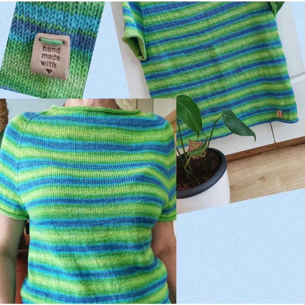 Cuộn sợi cotton hè loang Bella Batik 100 hãng Alize Yarns đan móc áo, váy, khăn hè siêu mát