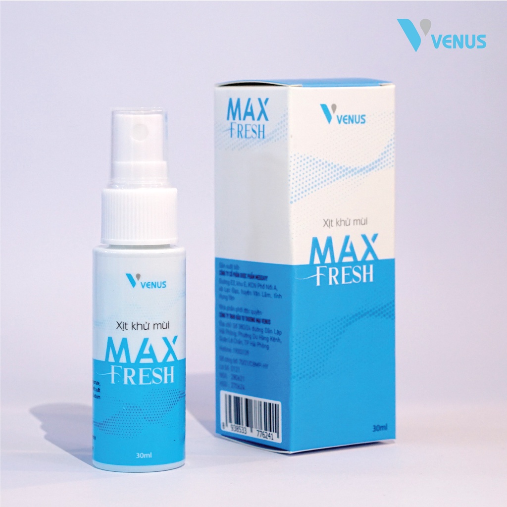 Xịt khử mùi hôi toàn thân hiệu quả tối đa Max Fresh (30ml)