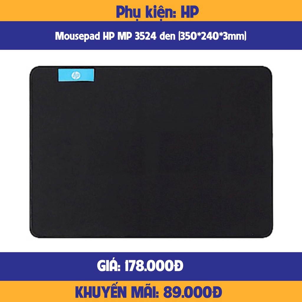 Bàn di chuột caosu thiên nhiên-mousepad HP MP3524