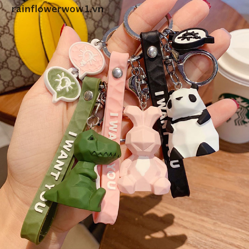 Móc Khóa Hình Gấu Koala / Khủng Long / Gấu Trúc / Gấu Dễ Thương