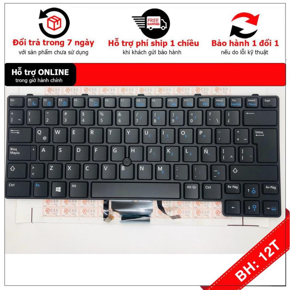 [BH12TH] [- Bàn Phím Laptop Dell Latitude E6430U E6430S 6530U 6430u Hàng Có LED - Mới 100%