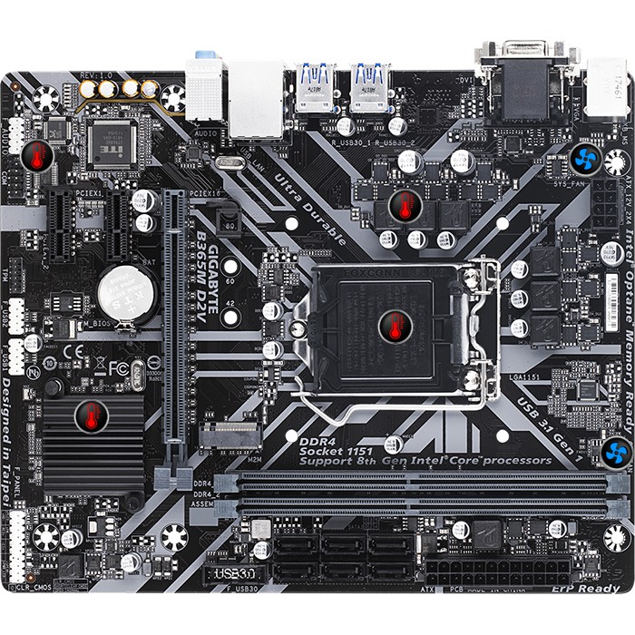 Main Gigabyte GA-B365M-D2V (Chipset Intel B365/ Socket LGA1151/ VGA onboard)