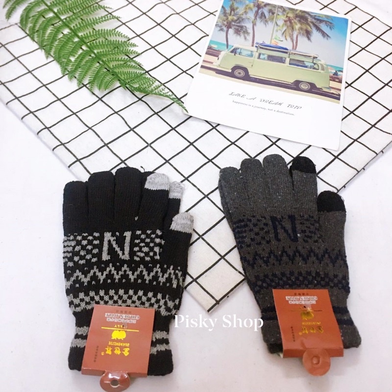 GĂNG TAY LEN CẢM ỨNG ĐIỆN THOẠI DÀNH CHO NAM ⛷