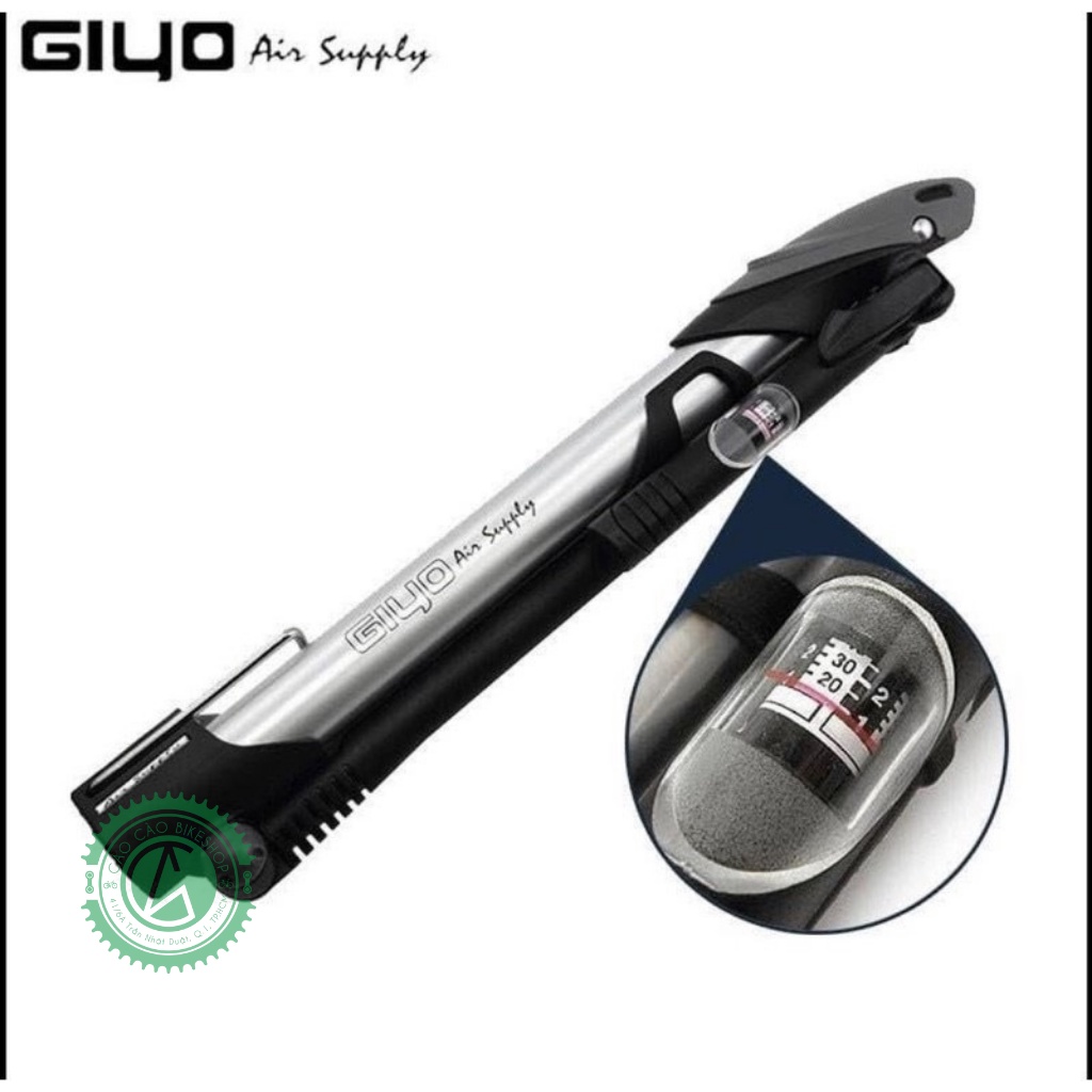 BƠM GIYO GM71 CHÍNH HÃNG TAIWAN BƠM ĐƯỢC VAN MỸ - PHÁP CÓ ĐỒNG HỒ_CaoCaoBikeShop