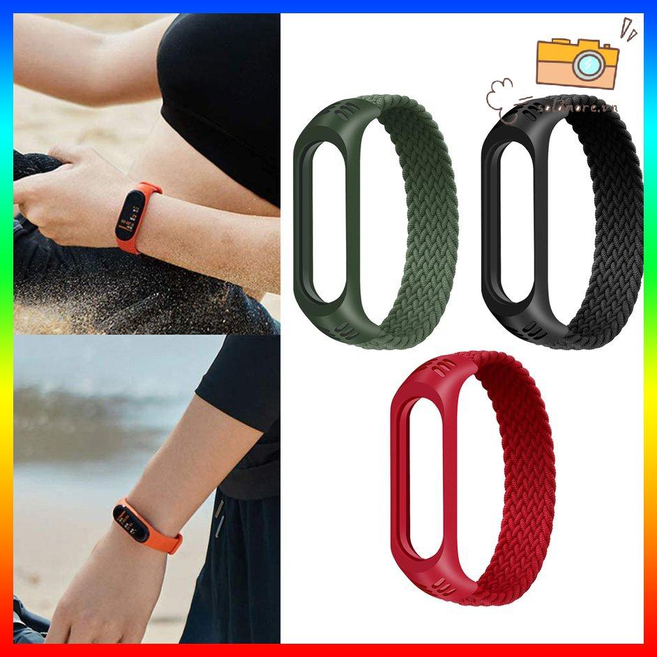 Dây Đeo Bằng Nylon Cho Đồng Hồ Thông Minh Xiaomi Mi Band 3 / 4 / 5