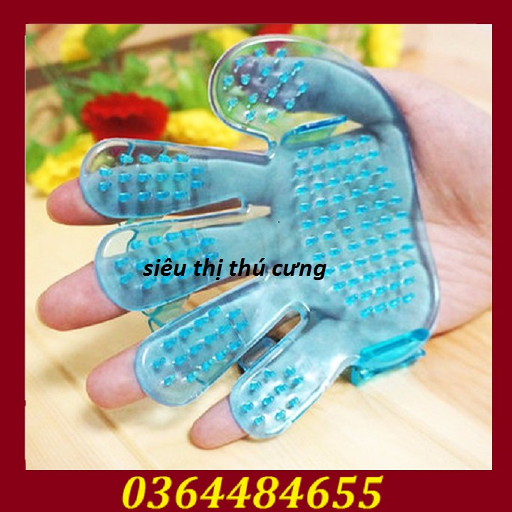 GĂNG TAY CHẢI LÔNG CHO CHÓ MÈO-GANG TAY TẮM RỬA VÀ MASSAGE CHO CHÓ MÈO