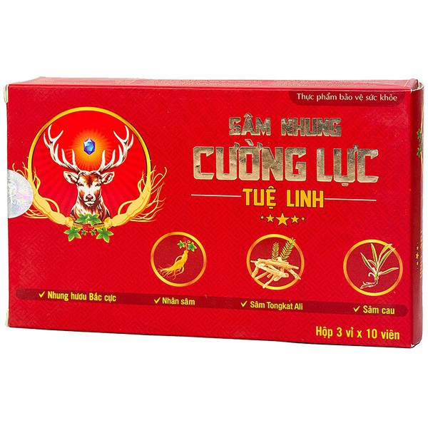 Sâm Nhung Cường Lực Tuệ Linh - Bổ thận tráng dương, bồi bổ khí huyết, tăng cường sinh lực nam giới