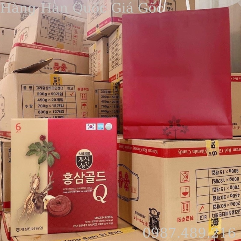 Nước hồng sâm đỏ Hàn quốc 6 năm tuổi