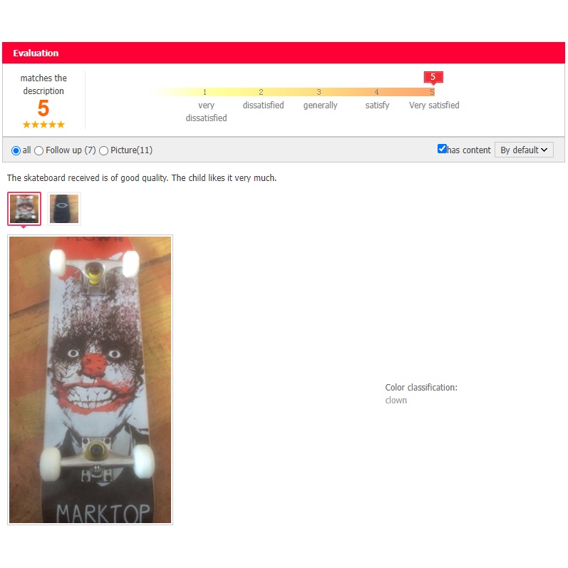 Ván trượt xịn Marktop Clown Best Seller ở Mỹ, Châu Âu