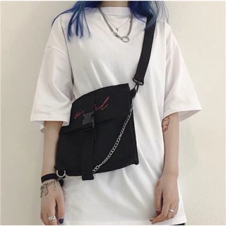 Túi đeo chéo kèm xích ulzzang