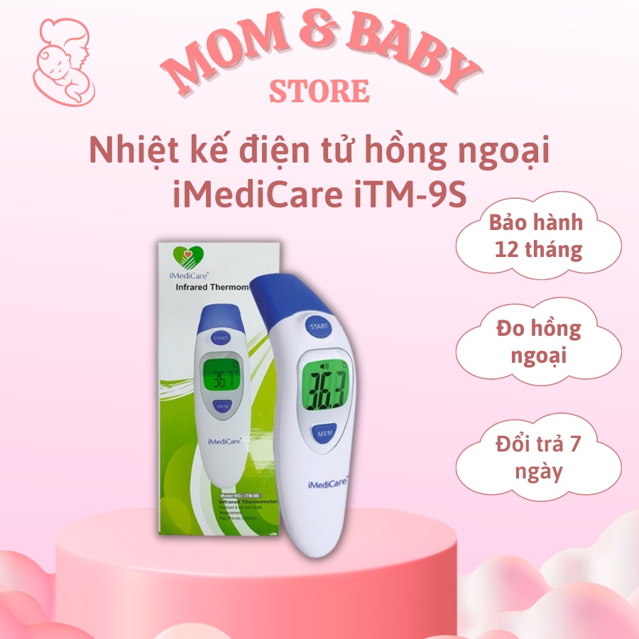 Nhiệt kế điện tử hồng ngoại iMediCare iTM-9S sử dụng sensor hồng ngoại thế hệ mới nhất của Đức với độ chính xác cao
