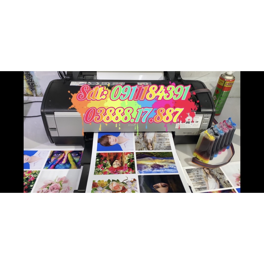 Máy in Epson G4500, máy in A3 nội địa Nhật 6 màu in cực đẹp