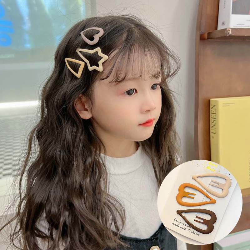 Set 3 Kẹp Tóc Hình Ngôi Sao Và Mặt Trăng Dễ Thương Cho Bé Gái