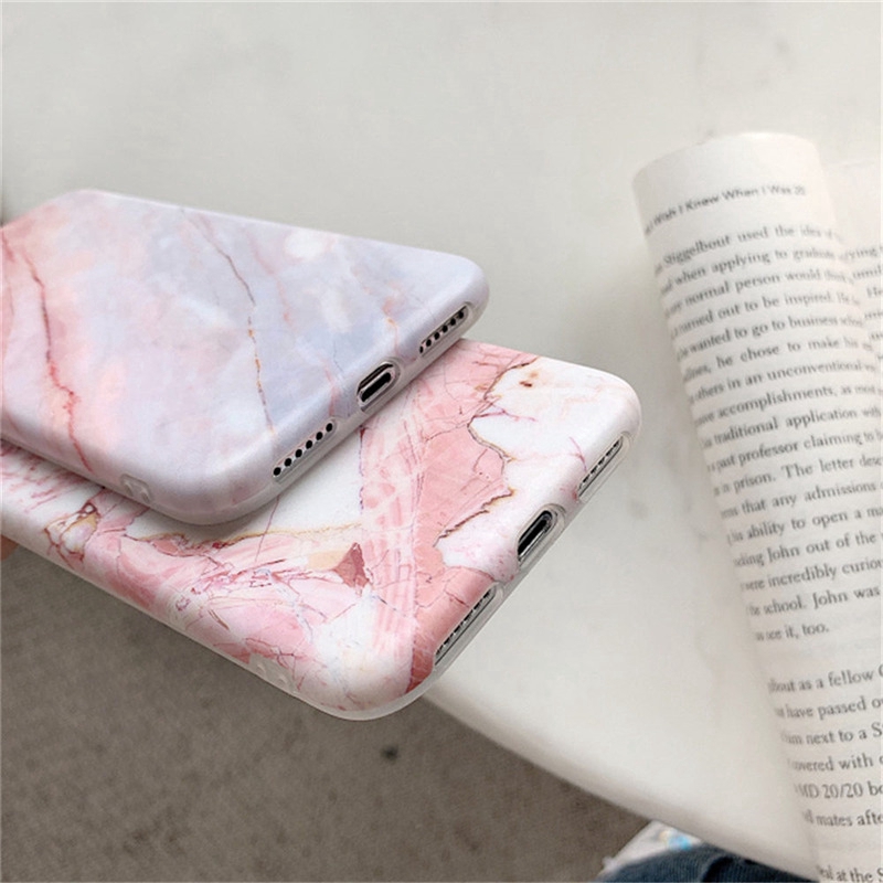 Ốp Điện Thoại IMD Họa Tiết Đá Cẩm Thạch Bóng Sang Trọng Cho iPhone 6 6s 7 8 Plus X XS Max XR 11 12 13 14 Pro Promax Plus