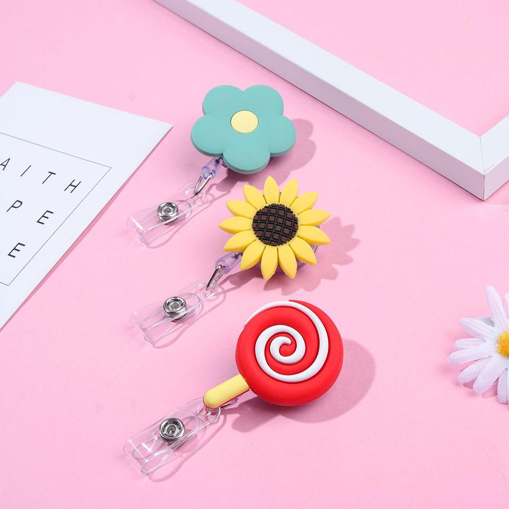 ZAIJIE24 Giá Đỡ Kẹp Cá Sấu / Hoa / Trái Cây Bằng Silicon Họa Tiết Hoạt