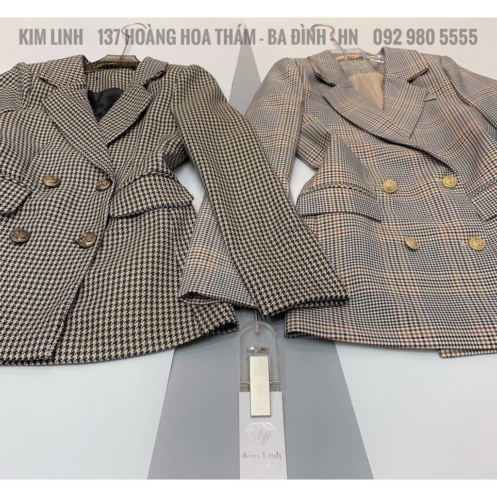 Áo VEST KẺ THIẾT KẾ CC - Chất đẹp, Form chuẩn siêu tôn dáng  [KIM LINH SHOP]