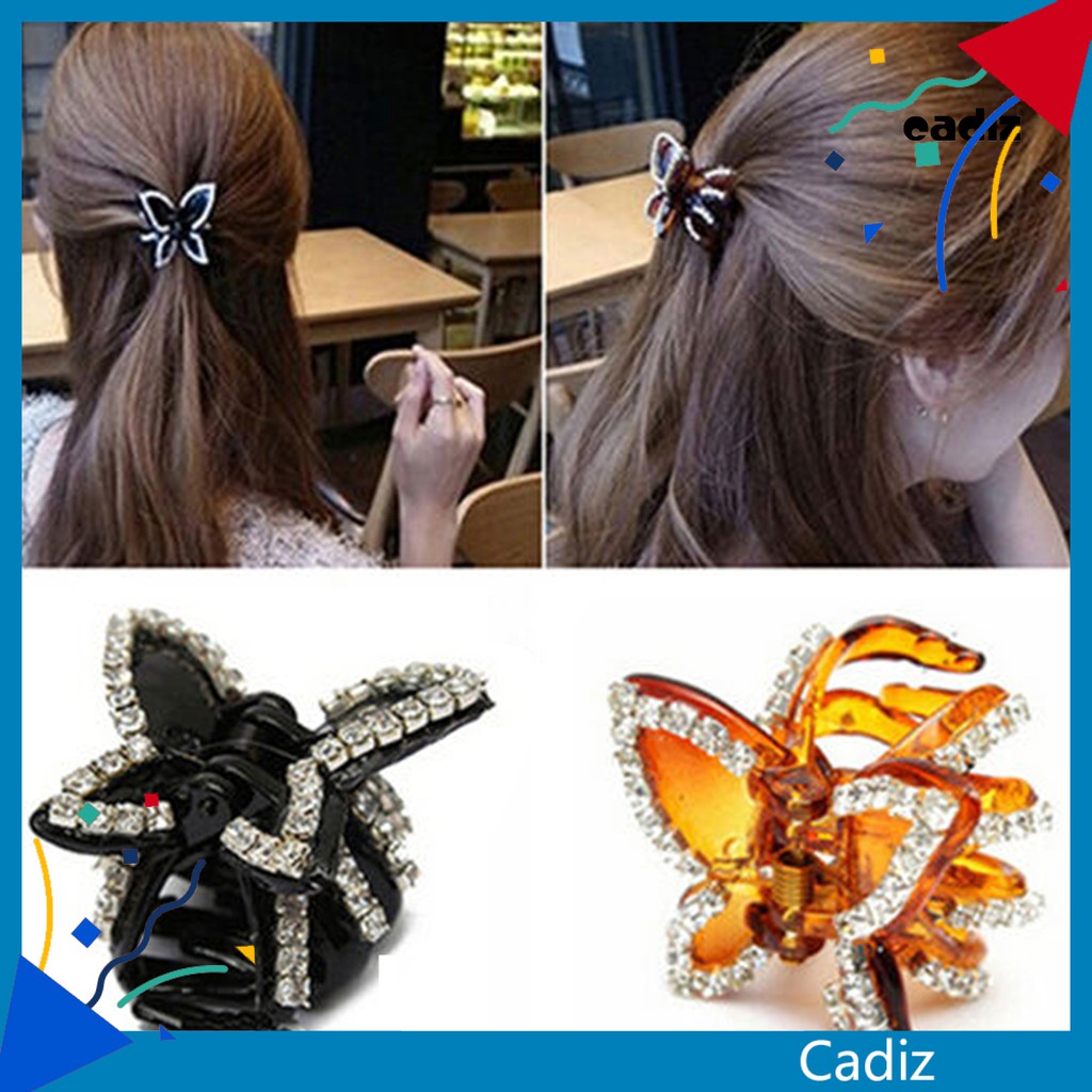 Kẹp tóc bướm kim tuyến nhiều màu sắc lấp lánh thời trang dành cho nữ