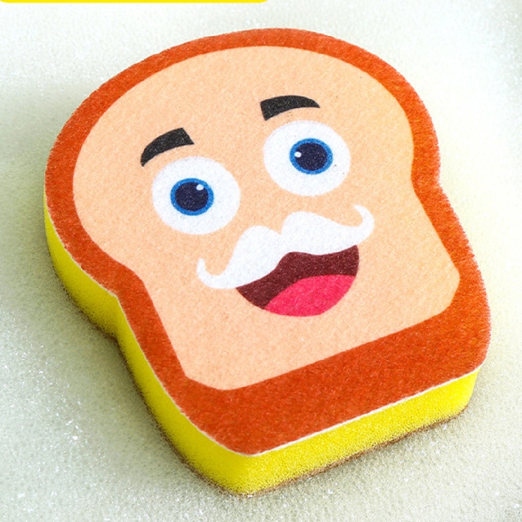 Cute Cartoon Sponge Holder Stand Kitchen Organizer Storage Drain Rack