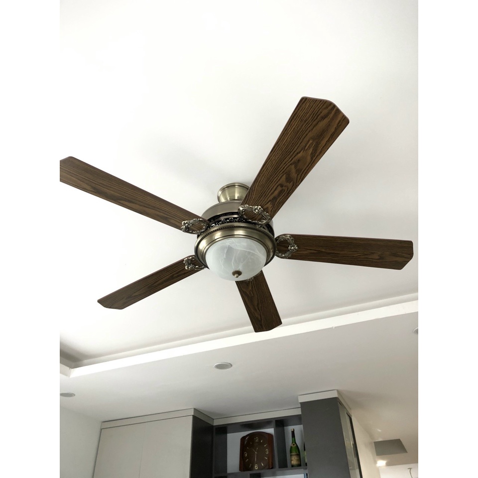 Quạt Trần 6340ABT-CERATA- FAN Động Cơ Lõi Đồng,6Tốc Độ Gió, Đèn LED 3 Chế Độ Ánh Sáng, Có Điều Khiển Từ Xa Tiện Lợi