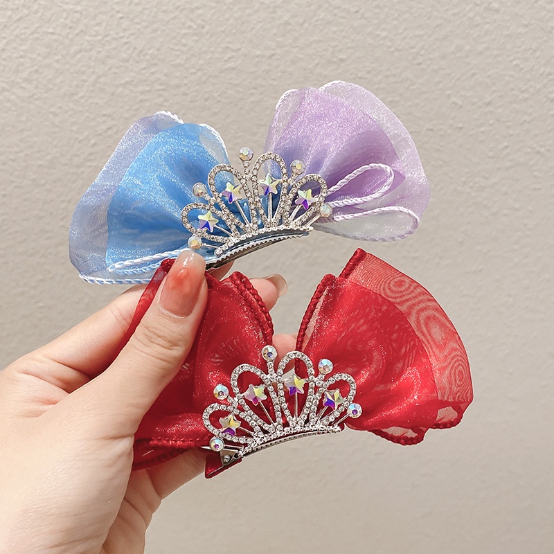 Kẹp Tóc Hình Vương Miện Dễ Thương Cho Bé Gái