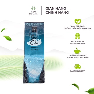 Trà sạch sencha chính hiệu tam đường hương lúa non, vị chát đậm tươi mát - túi hút chân không