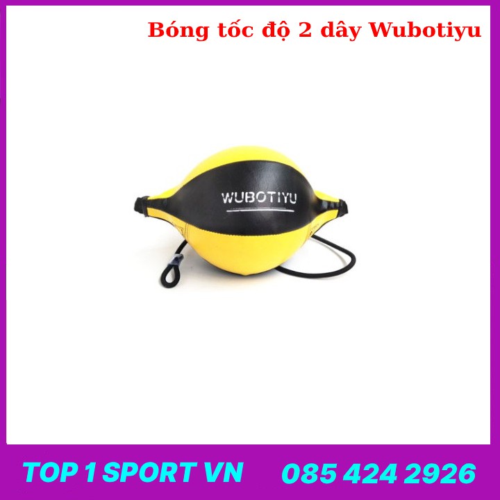 Bóng đấm tập phản xạ boxing 2 dây hàng nhập khẩu chính hãng Wubotiyu cao cấp ( bơm bóng phản xạ không quá căng )