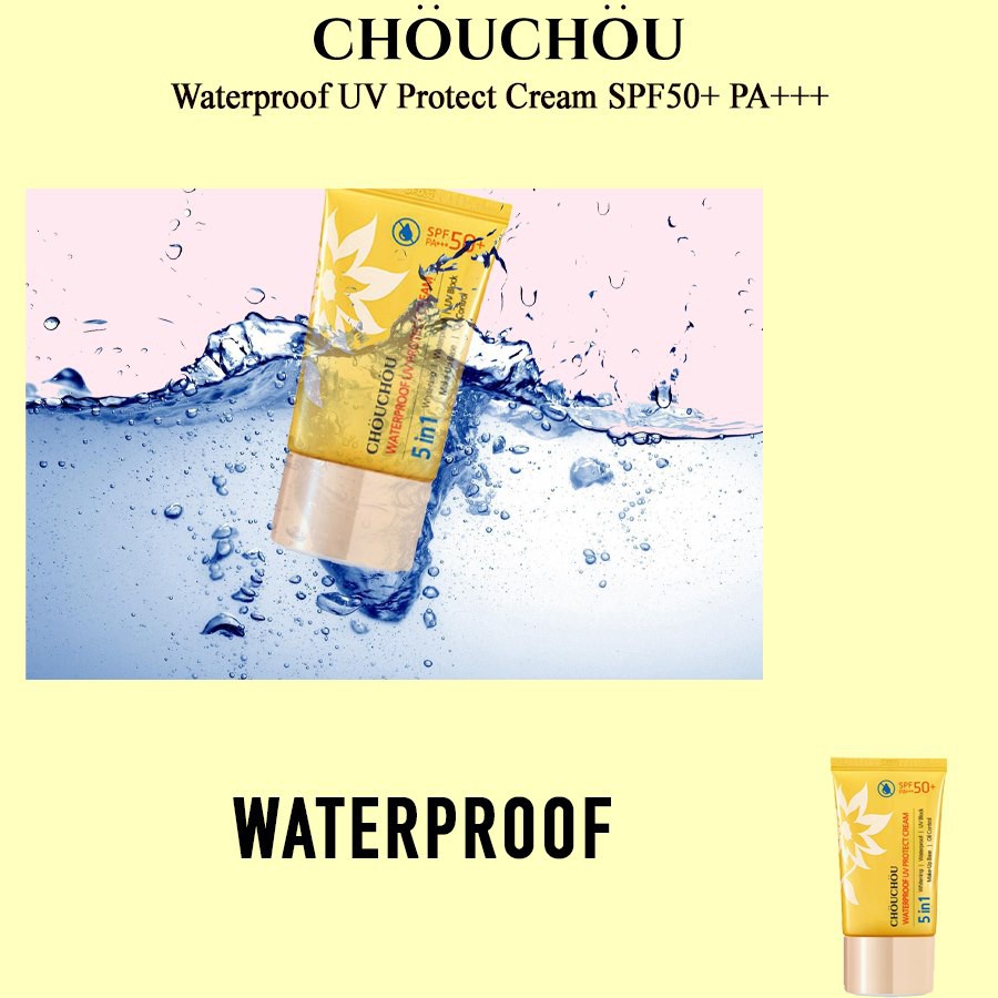 Kem Chống Nắng 5in1 Chou Chou Waterproof UV Protect Cream SPF50+ PA+++ 50ml
