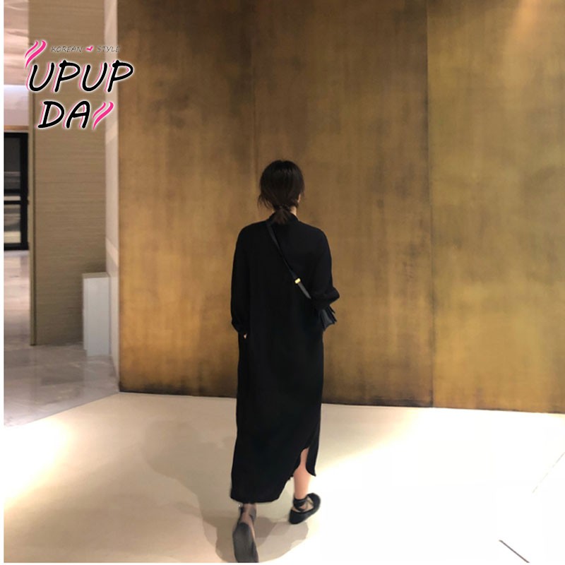 Đầm Sơ Mi Nữ Tay Dài Cổ Đứng | BigBuy360 - bigbuy360.vn