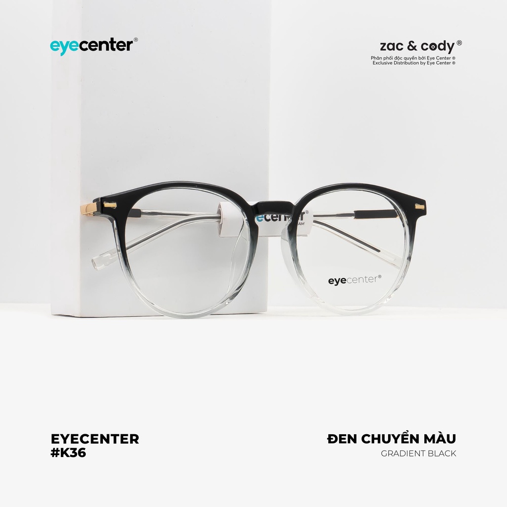Gọng kính cận nam nữ K36S chính hãng EYECENTER lõi thép chống gãy cao cấp nhập khẩu by Eye Center Vietnam