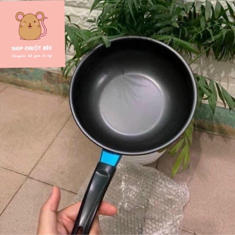 Chảo Chống Dính Sâu Lòng 18cm, Chiên, Dán, Xào Đa Năng Siêu Bền Dùng Cho Mọi Loại Bếp