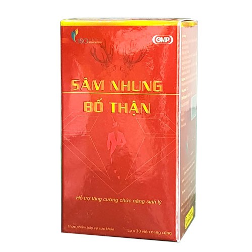 Viên uống Sâm Nhung Bổ Thận Isopharco – Hỗ trợ tăng cường sinh lý nam, ngăn xuất tinh sớm (Hộp 30 viên)