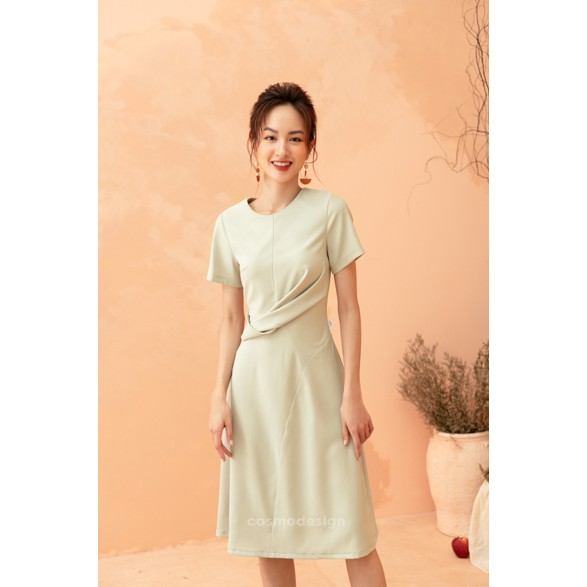 [COSMO Design] Ôm Xanh Mint Xếp Vặn Eo | BigBuy360 - bigbuy360.vn