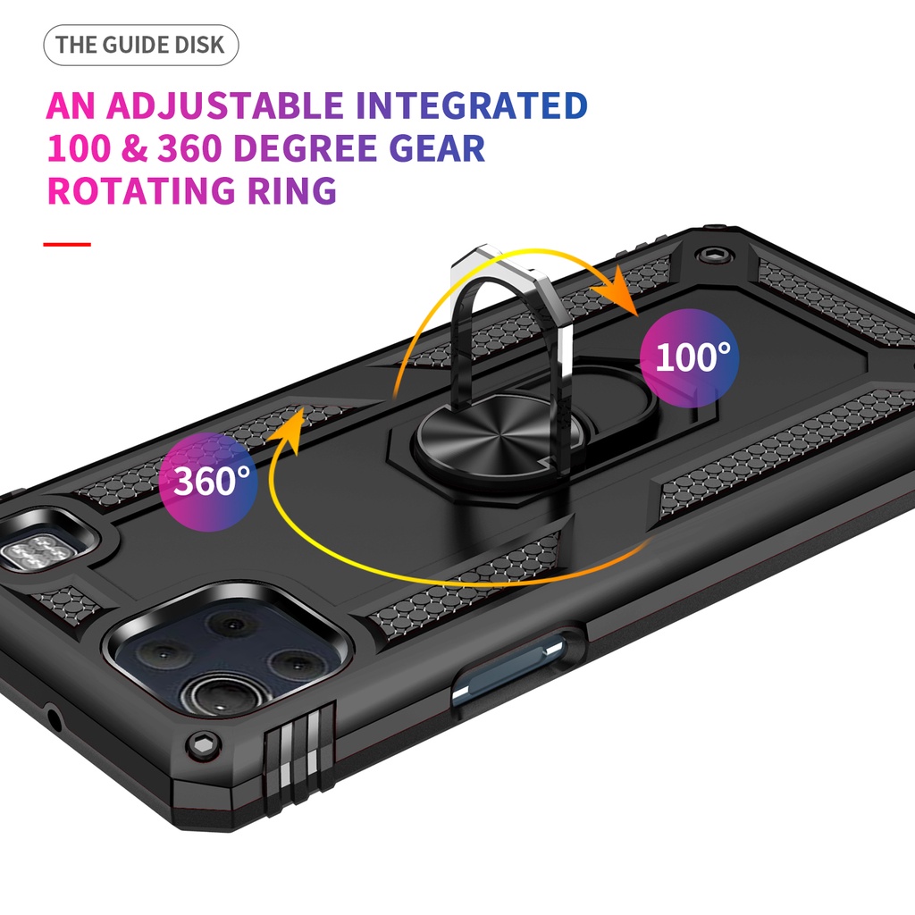 Ốp Điện Thoại Cứng Có Thanh Trượt Kiểu Quân Đội Cho LG K51 K61 K92 5G K53 K52 K51S K22 Q51 Q61