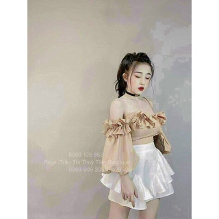 Set Áo Tay Phồng Mix Chân Váy