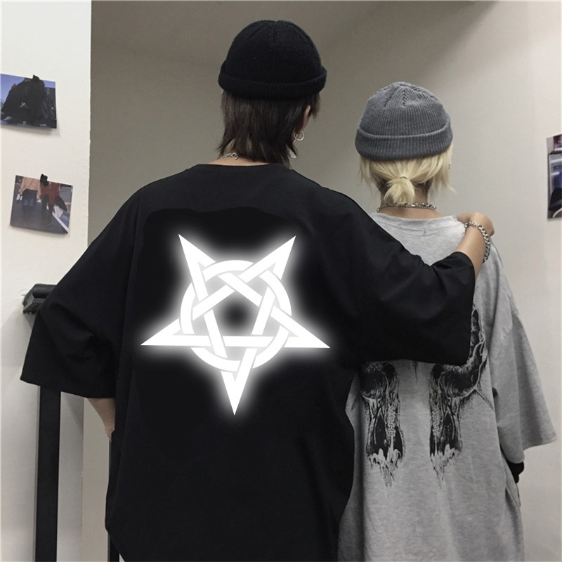 ÁO THUN PHẢN QUANG TAY LỠ SATAN NAM NỮ