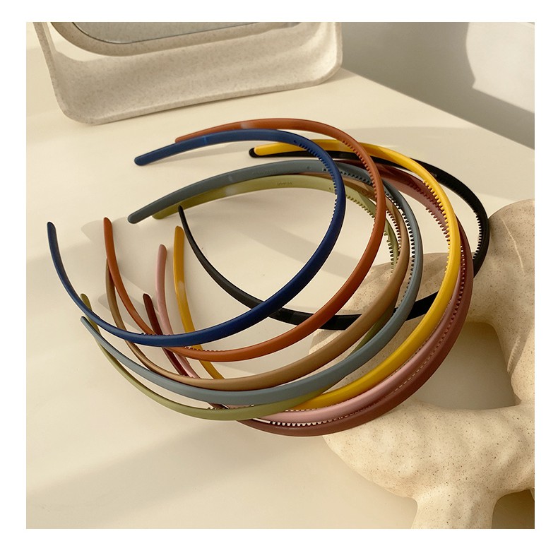 Cài tóc chống trượt màu trơn xinh xắn （Hairband）