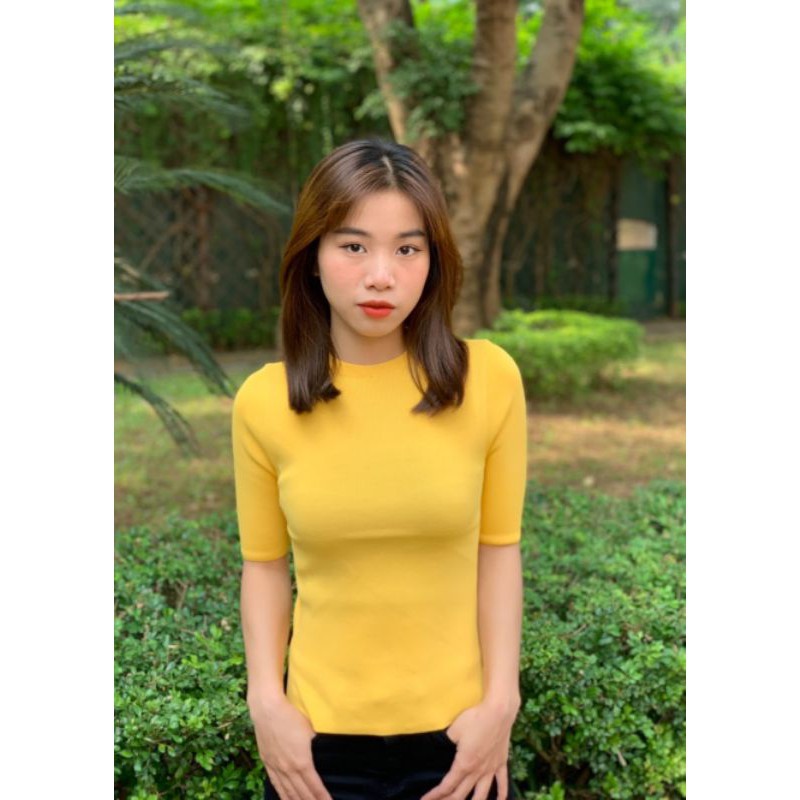 Áo len ôm tay lỡ 7 màu - chuẩn như hình 100%