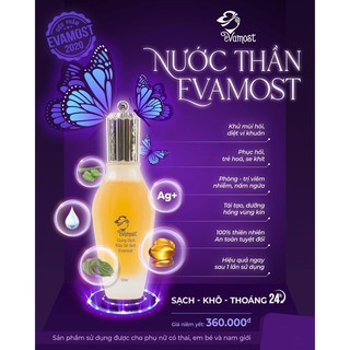(Nguyên tem) EVAMOST - Dung dịch rửa vệ sinh Evamost 120ml (Chính hãng 100%)
