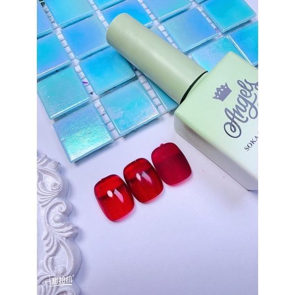 Sơn gel màu đỏ bóng kính-màu thạch đỏ rượu vang
