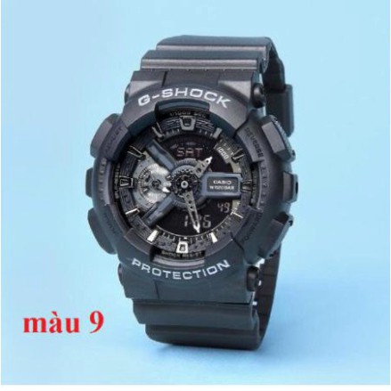 (Thẻ bảo hành 12 tháng) [HOT 2021]Đồng hồ thể thao nam G-Shock - GA110 55mm điện tử chống nước đa năng (Màu đen) - Gsock