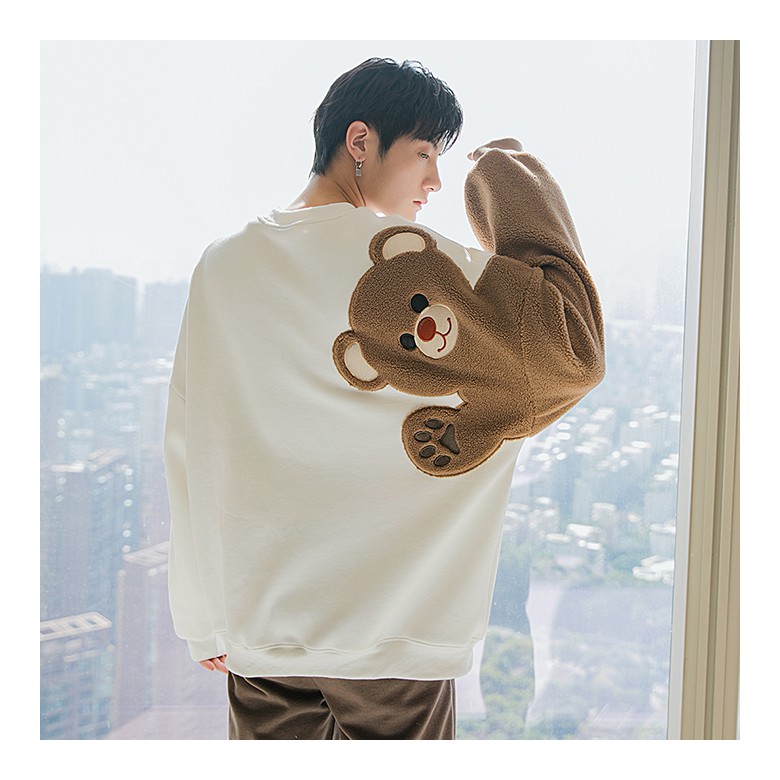 Áo thun tay gấu form rộng unisex nam nữ AE00