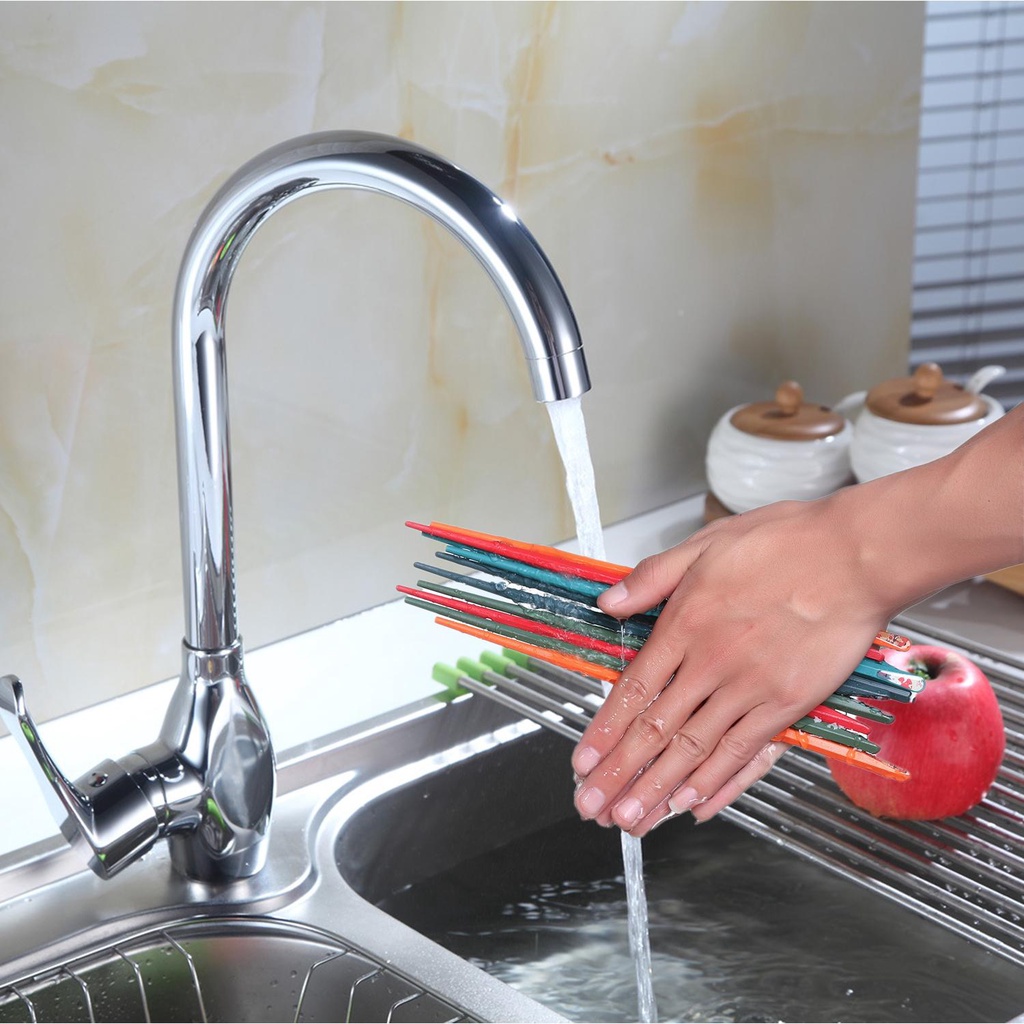 Bộ 5 Đôi Đũa Sợi Thủy Tinh Hình Lục Giác Nhiều Màu Sắc