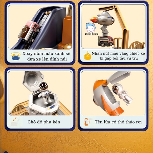 Đồ Chơi Đua Xe Ô Tô Điều Khiển Phi Hành Gia Không Gian, Đồ Chơi Điều Khiển Bằng Tay Cho Bé